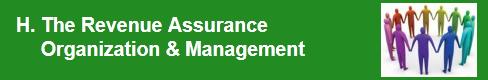 The Revenue Assurance Organization & Management